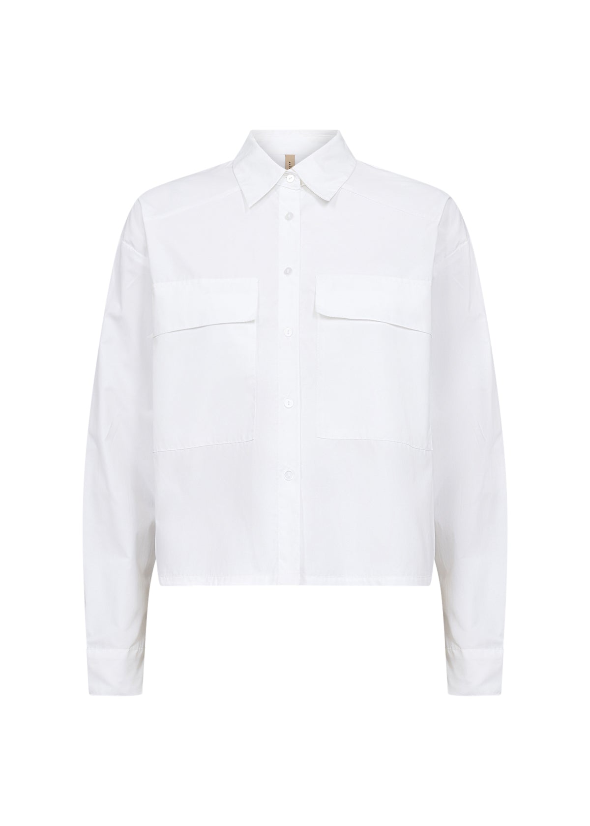 Netti Cropped Button-Up Shirt