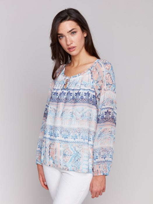 Printed Chiffon Blouse