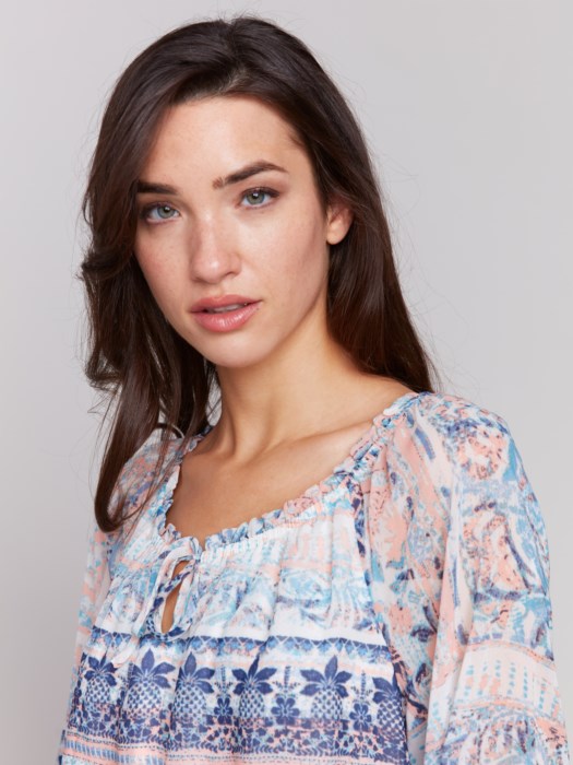 Printed Chiffon Blouse