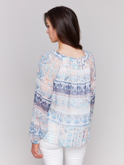 Printed Chiffon Blouse