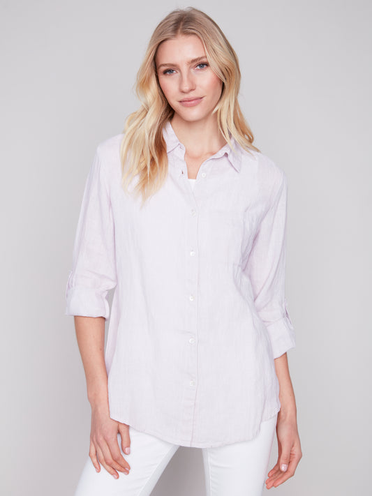 Linen Button-Up Shirt