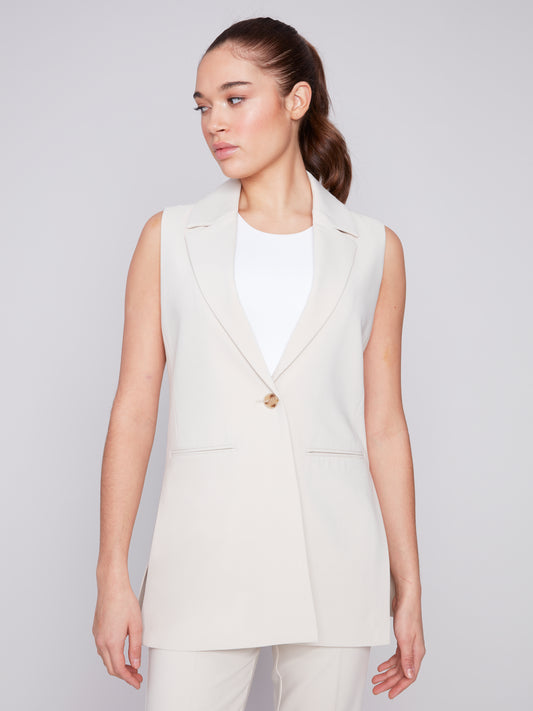 Sleeveless Tailored Vest