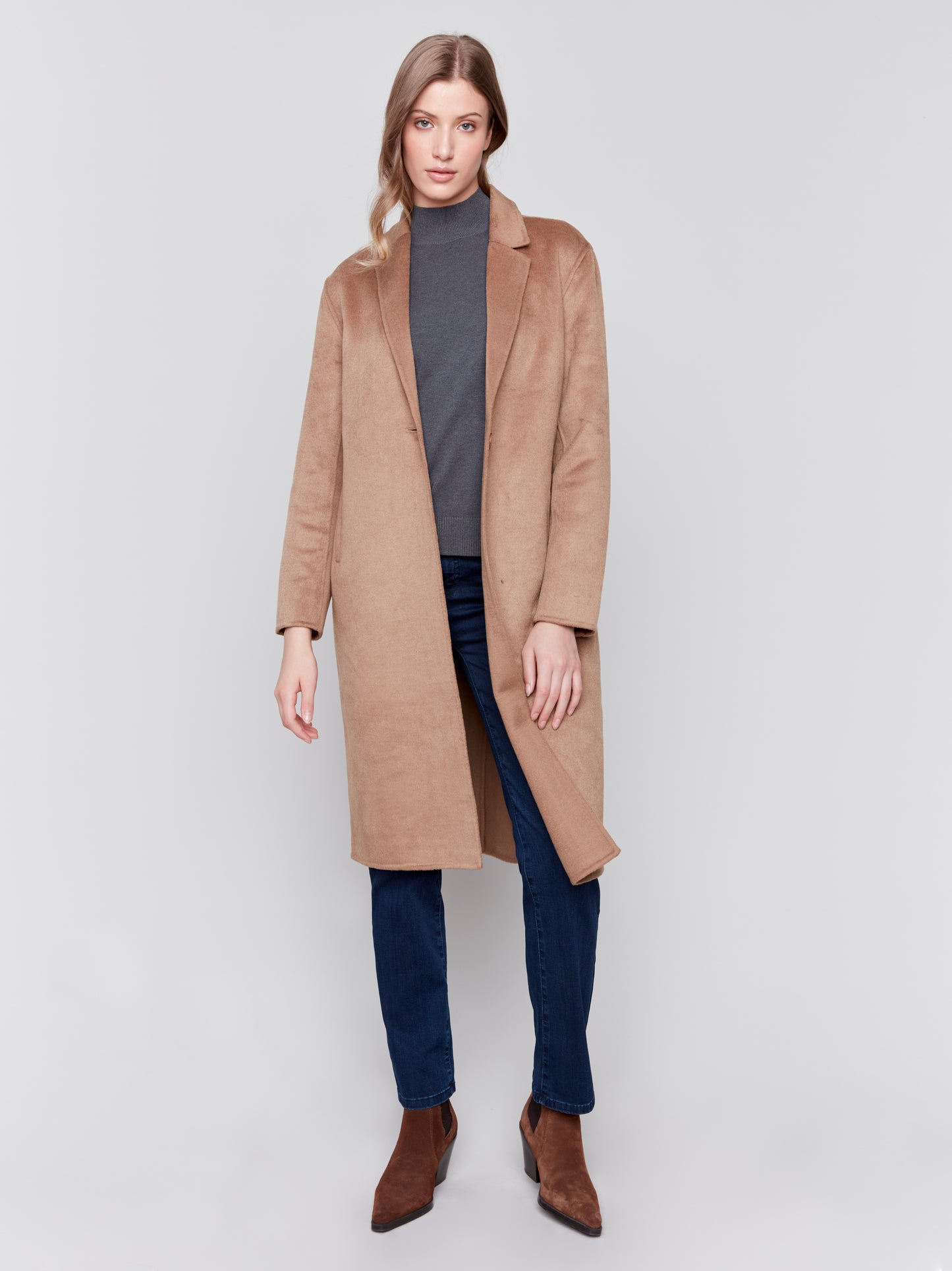 Long Double-Faced Wool Coat