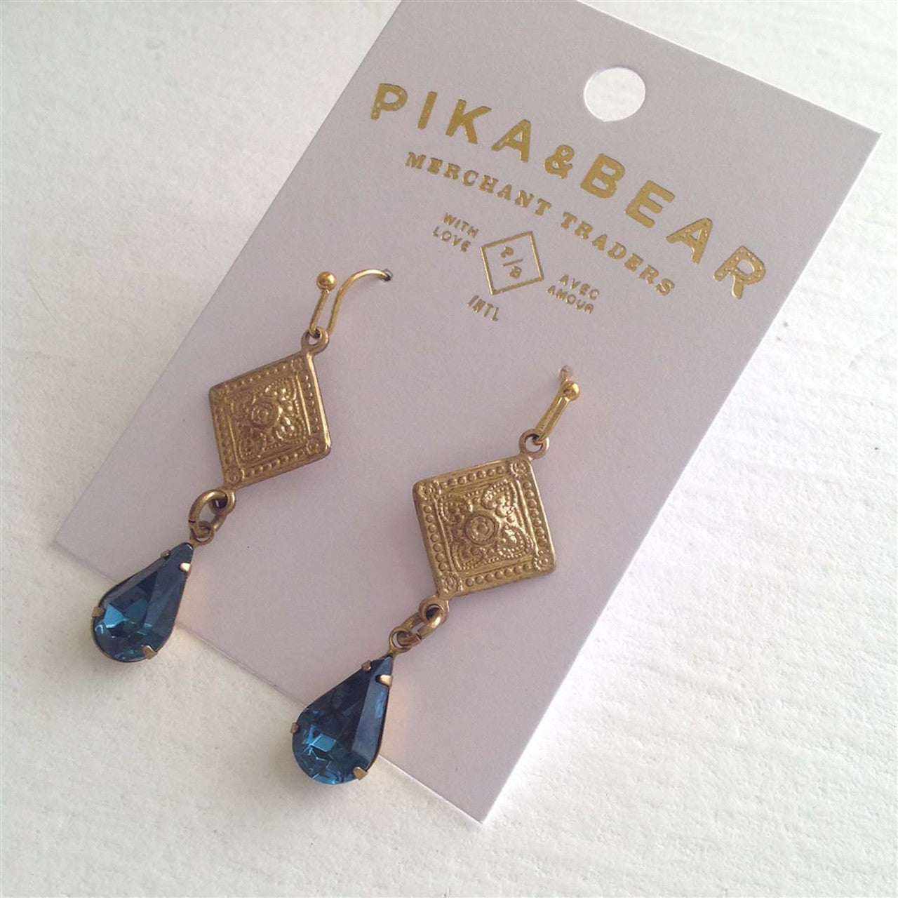 Nogales Brass Medallion Earrings