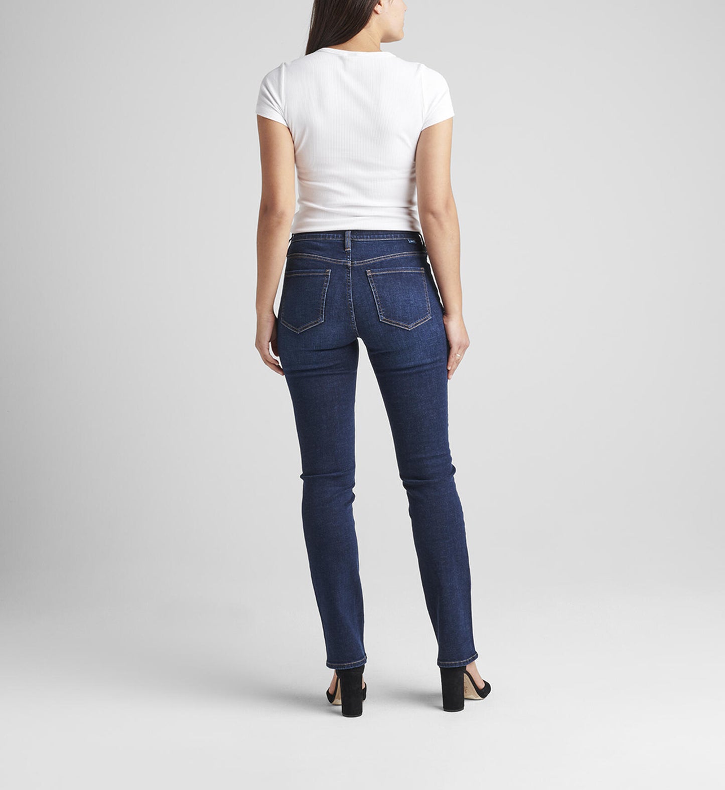 Ruby Mid Rise Straight Leg Jeans