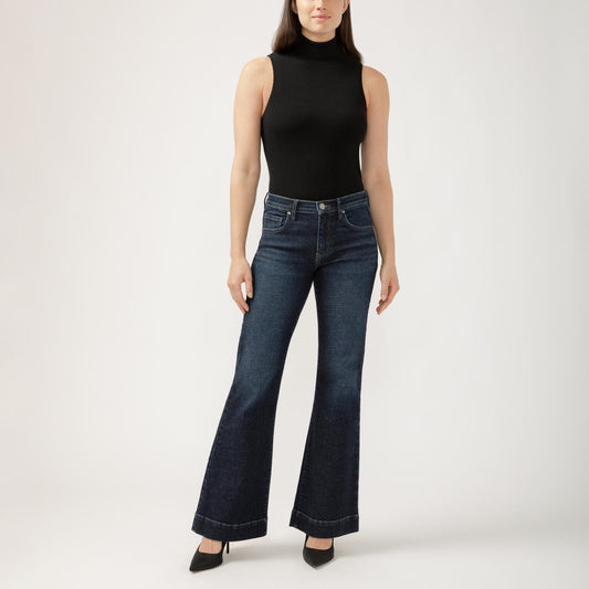 Kait Mid Rise Flare Leg Jeans