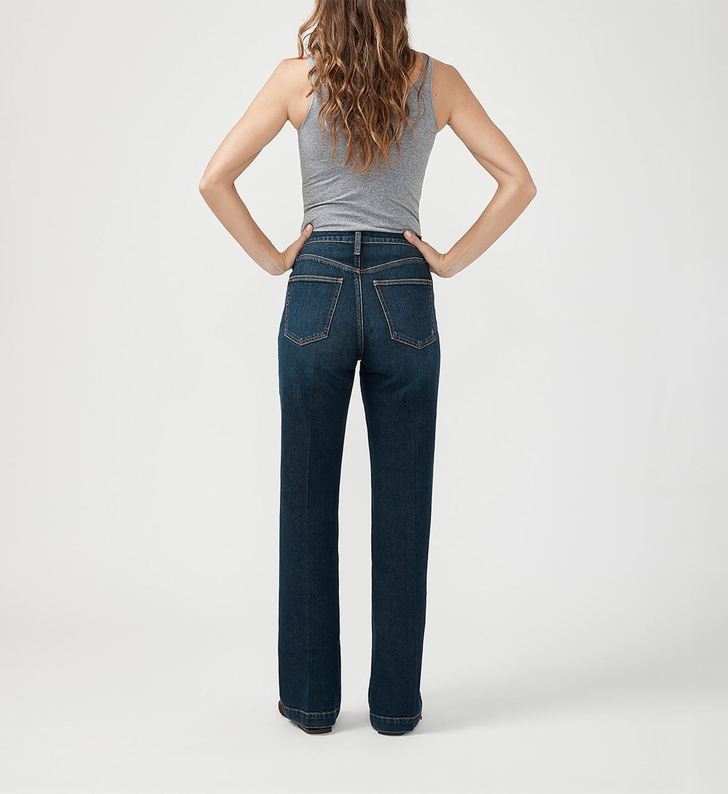 Highly Desirable High Rise Trouser Leg Jeans