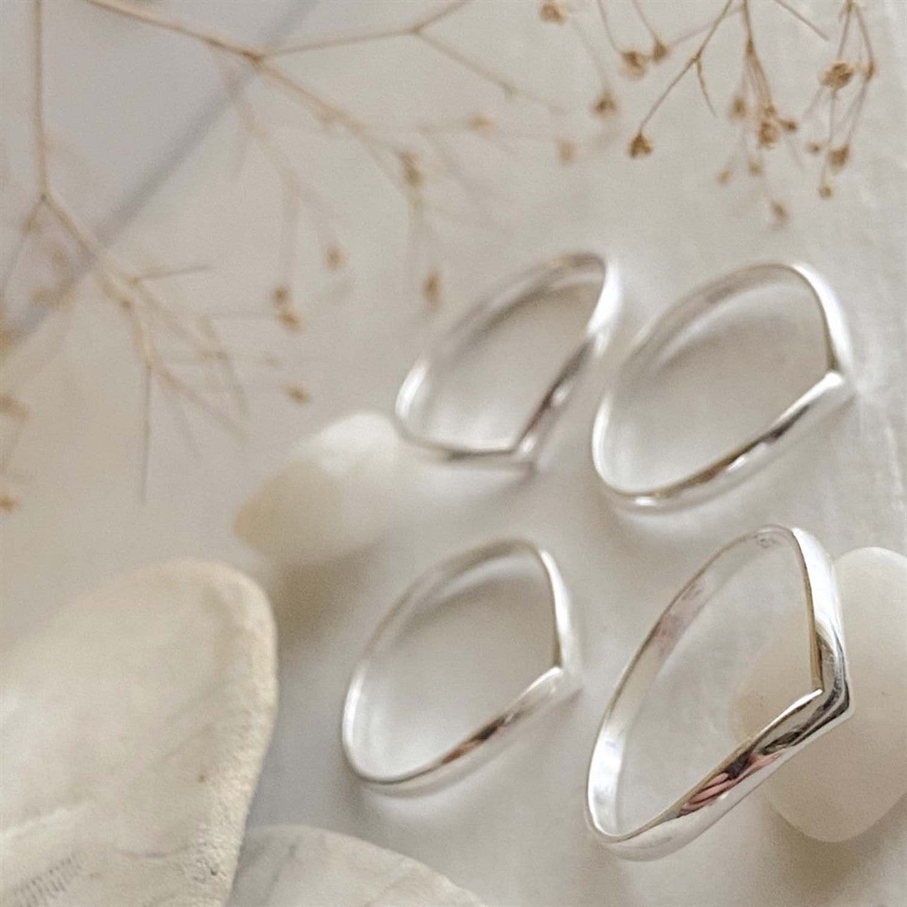 Simplicity Sterling Silver Tiny Rings