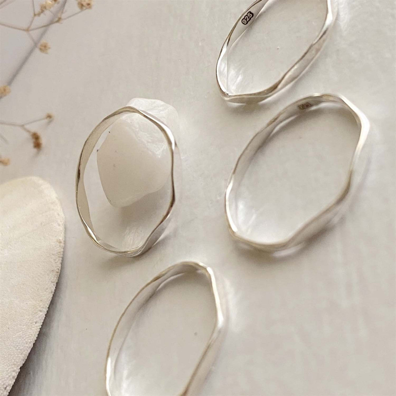 Simplicity Sterling Silver Tiny Rings