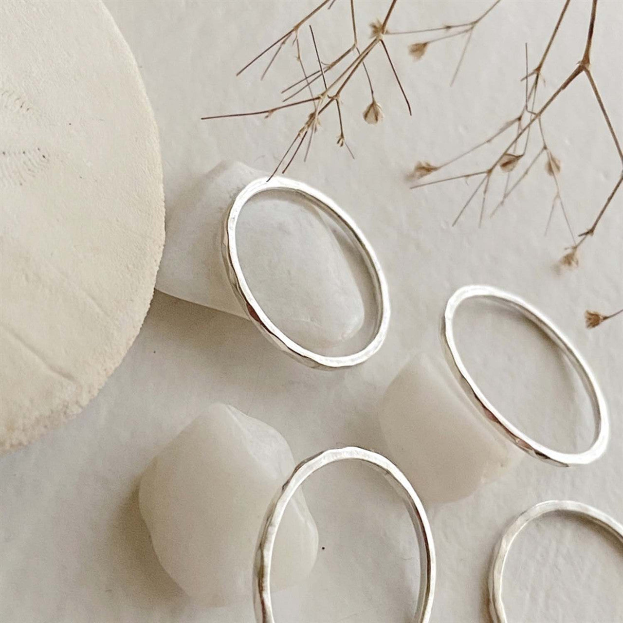 Simplicity Sterling Silver Tiny Rings