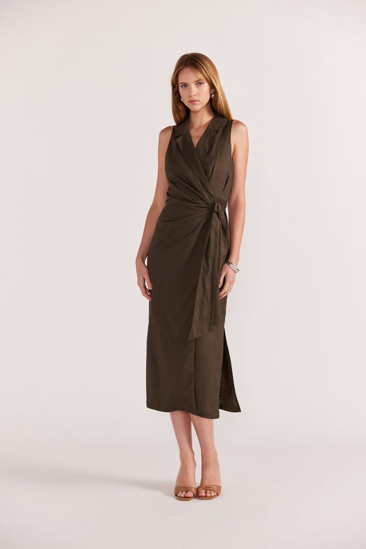 Saskia Wrap Midi Dress