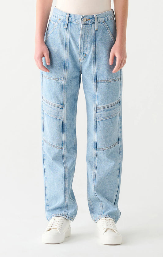 High Waisted Cargo Jeans