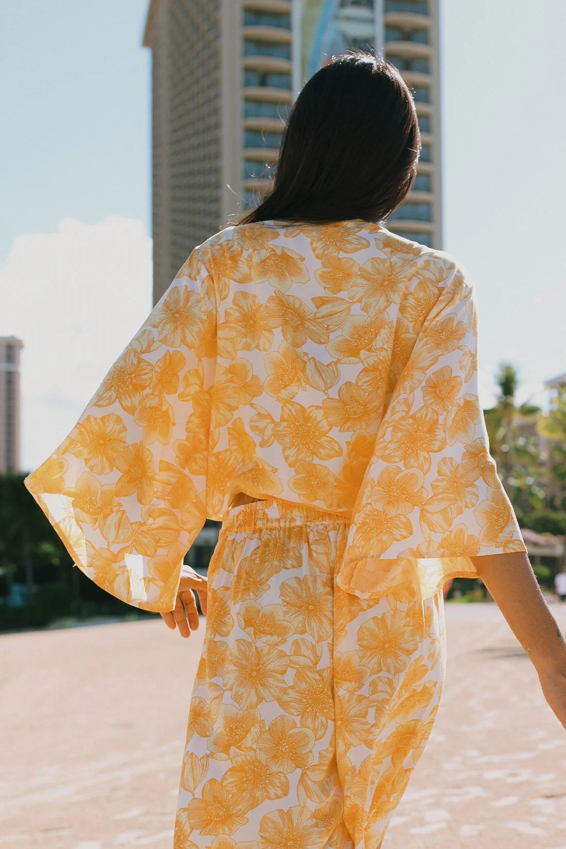 Front-Tie Kimono Top