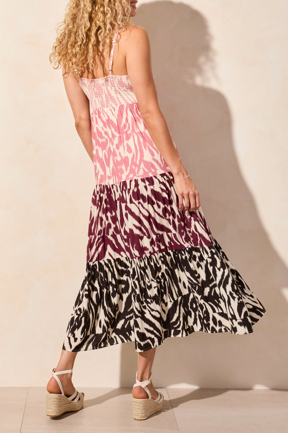 Multi Print Maxi Dress