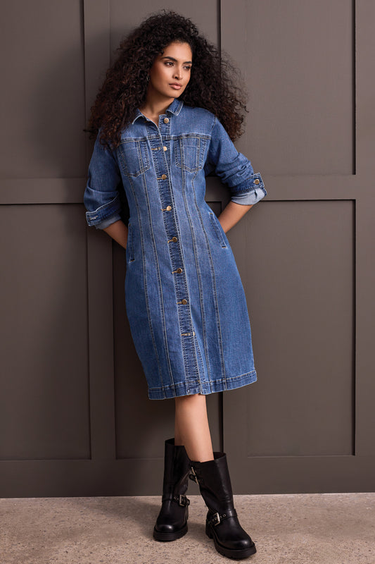 Super Stretch Denim Hourglass Dress